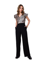 Damebukser Stylove til dame fra MS StyleHaven, laget av polyester, farge Fiolett, størrelse XXL, med long ermer, perfekt til dress