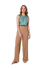 Damebukser Stylove til dame fra MS StyleHaven, laget av polyester, farge Blå, størrelse M, med long ermer, perfekt til dress