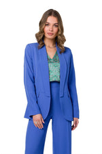 Jakke Stylove til dame fra MS StyleHaven, laget av polyester; Elastan, farge Fiolett, størrelse XL, med long ermer, perfekt til dress