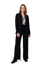 Jakke Stylove til dame fra MS StyleHaven, laget av polyester; Elastan, farge Blå, størrelse L, med long ermer, perfekt til dress