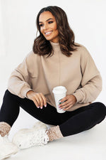 Sweatshirt IVON til dame fra MS StyleHaven, laget av Bomull; Elastan, farge Rosa, størrelse XS/S, med sleeveless ermer, perfekt til casual; dress