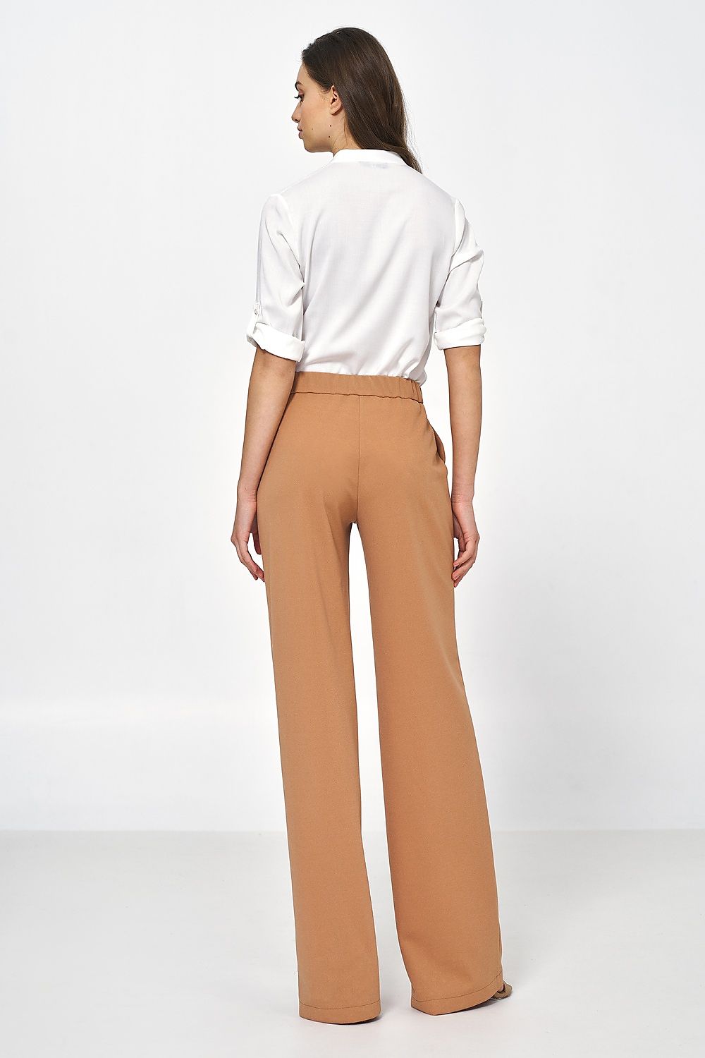 Damebukser Nife til dame fra MS StyleHaven, laget av polyester, farge Brun, størrelse 40, med long ermer, perfekt til casual; dress