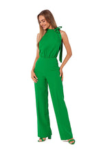 Jumpsuit - Moe til dame fra MS StyleHaven, laget av polyester, farge Grønn, størrelse s, med long ermer, bukselengde long, perfekt til dress