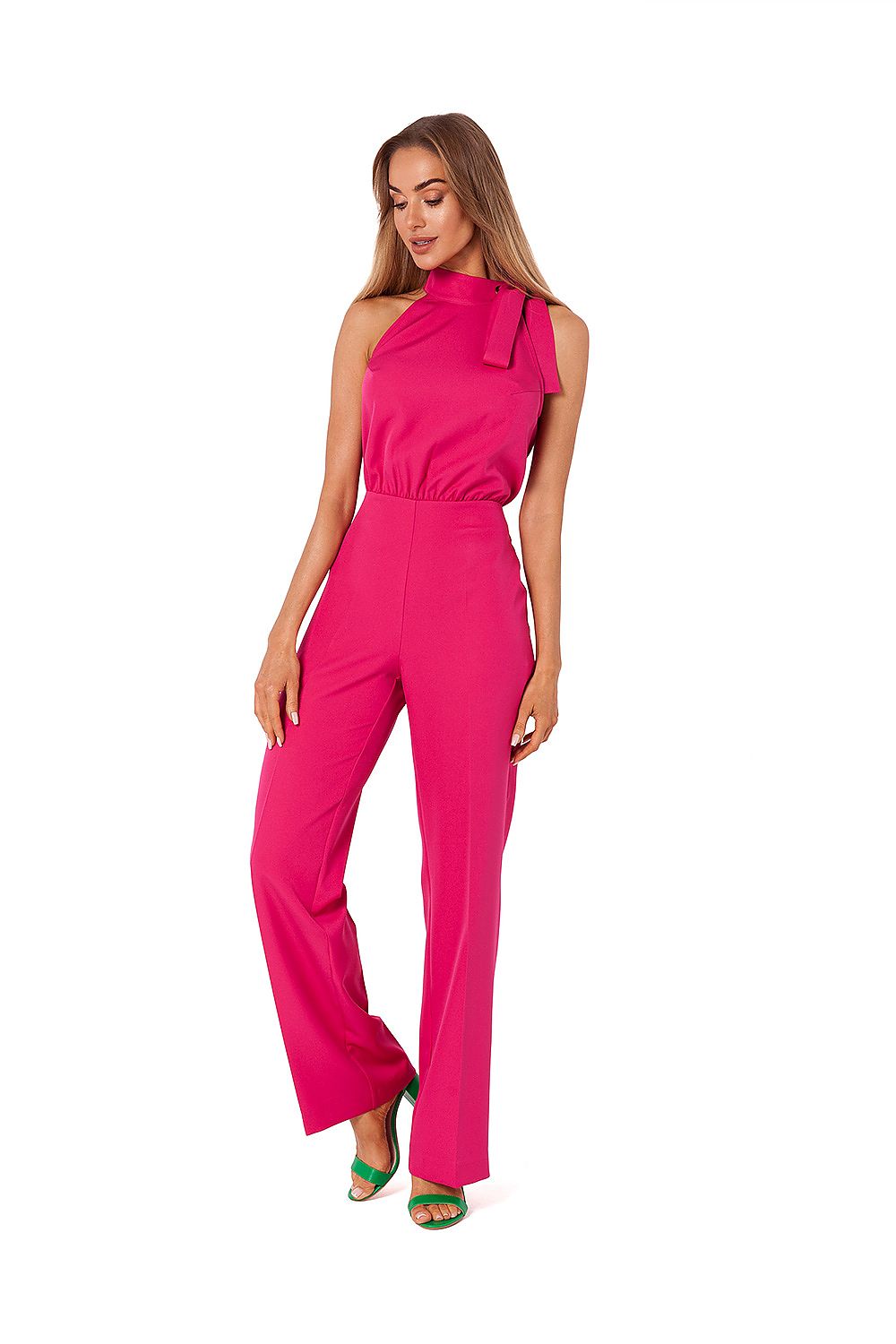 Jumpsuit - Moe til dame fra MS StyleHaven, laget av polyester, farge Grønn, størrelse XXL, med long ermer, perfekt til dress