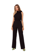 Jumpsuit - Moe til dame fra MS StyleHaven, laget av polyester, farge beige, størrelse M, med long ermer, perfekt til dress