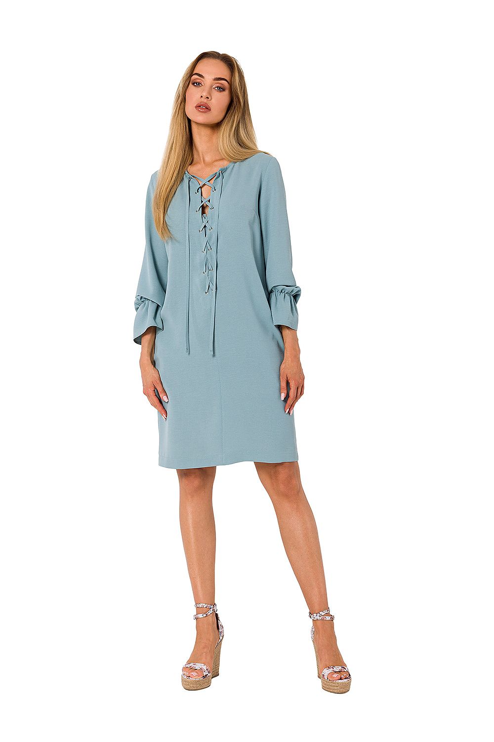 Dagkjole Moe til dame fra MS StyleHaven, laget av polyester, farge Svart, størrelse XXL, med long ermer, perfekt til dress