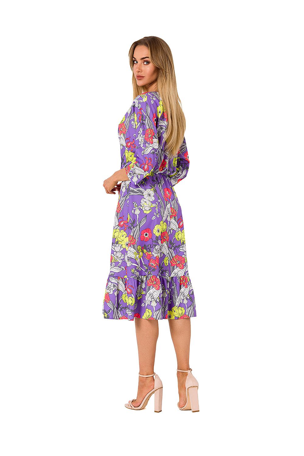 Sommerkjole - Moe til dame fra MS StyleHaven, laget av polyester, farge Flerfarget, størrelse XL, med 45720 ermer, perfekt til dress