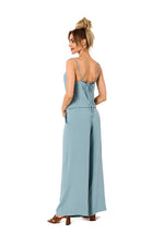 Jumpsuit - Moe til dame fra MS StyleHaven, laget av polyester, farge Svart, størrelse L, med sleeveless ermer, perfekt til dress