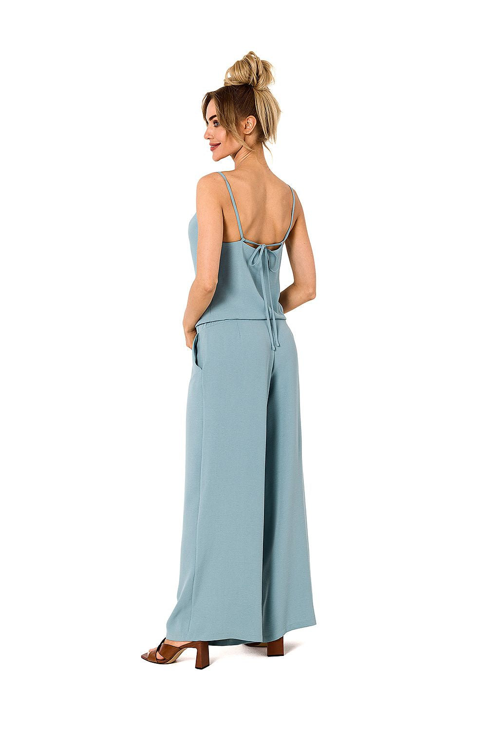 Jumpsuit - Moe til dame fra MS StyleHaven, laget av polyester, farge Svart, størrelse L, med sleeveless ermer, perfekt til dress