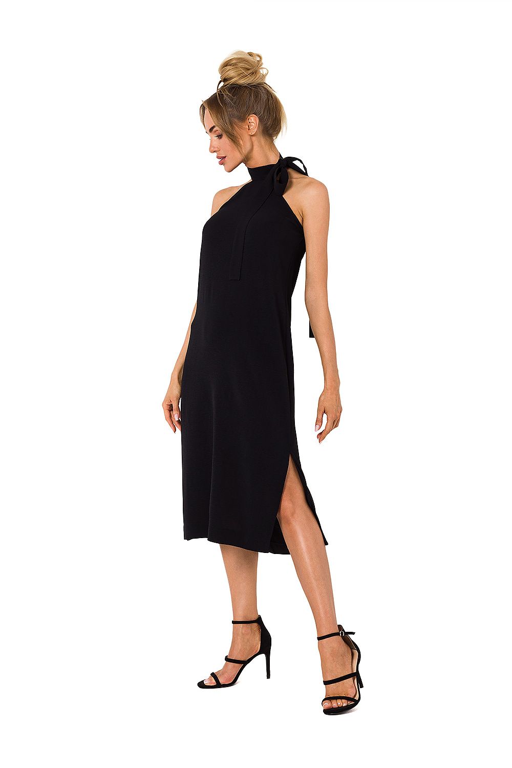 Dagkjole Moe til dame fra MS StyleHaven, laget av polyester, farge Brun, størrelse L, med sleeveless ermer, perfekt til dress