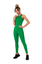 Bokserskjorte - Moe til dame fra MS StyleHaven, laget av Bomull, farge Grønn, størrelse M, med sleeveless ermer, perfekt til dress