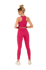 Leggings - Moe til dame fra MS StyleHaven, laget av Bomull, farge Rosa, størrelse s, med short ermer, perfekt til dress
