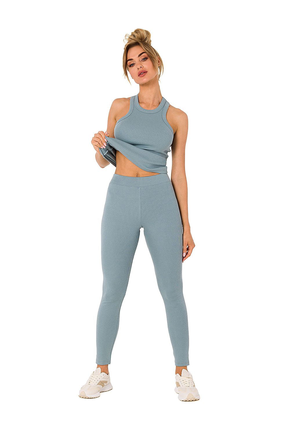 Leggings - Moe til dame fra MS StyleHaven, laget av Bomull, farge Svart, størrelse XL, med short ermer, perfekt til dress
