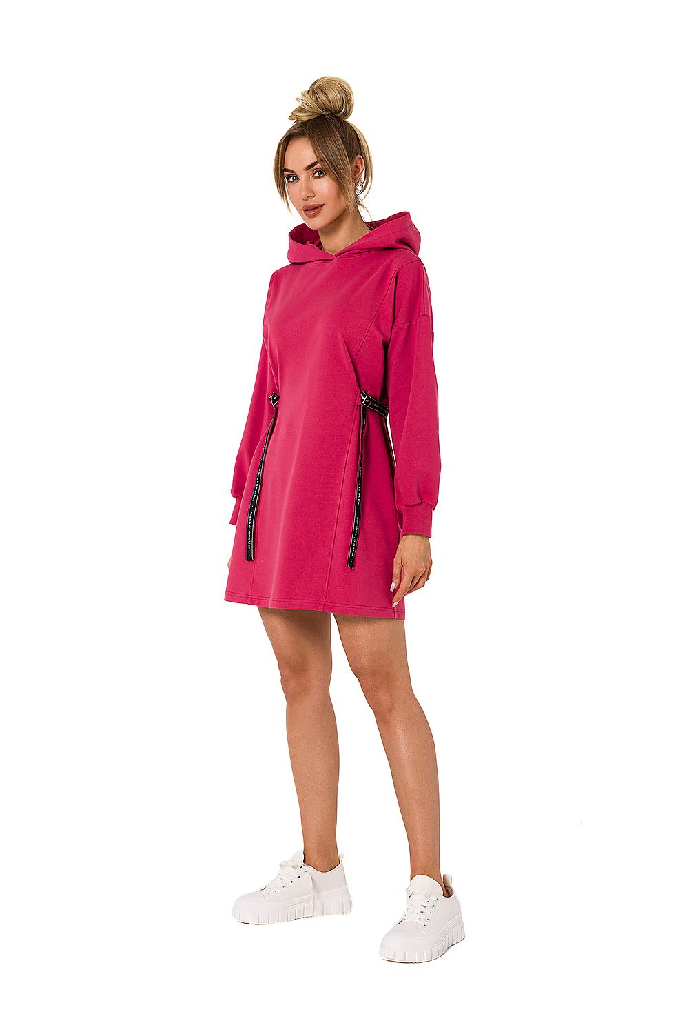 Dagkjole Moe til dame fra MS StyleHaven, laget av Bomull; Elastan-1, farge Grønn, størrelse XL, med long ermer, perfekt til dress
