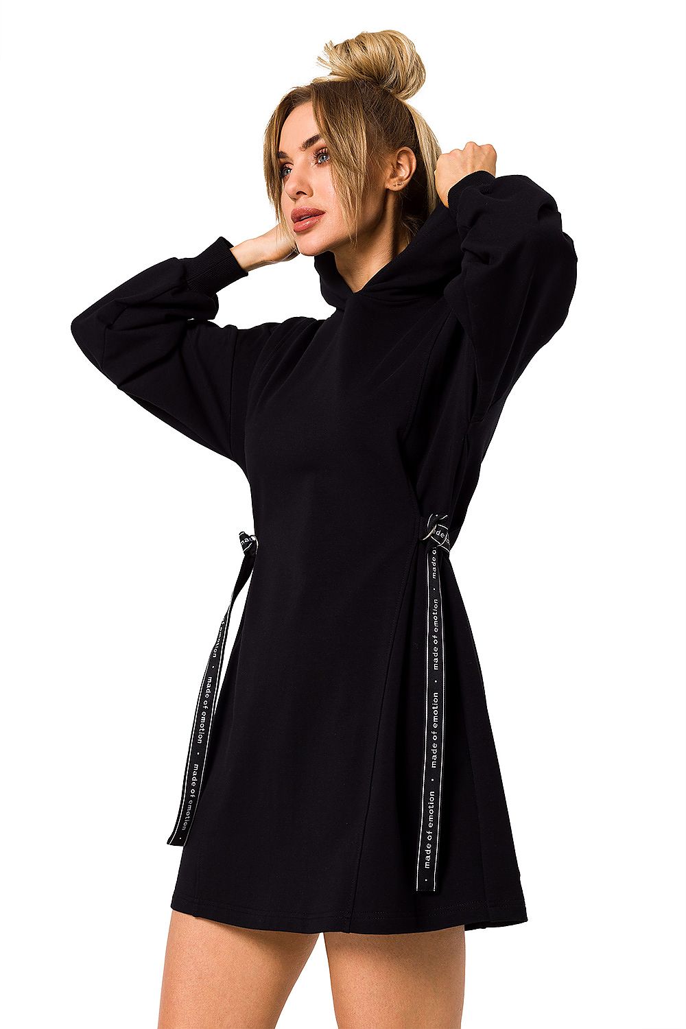 Dagkjole Moe til dame fra MS StyleHaven, laget av Bomull; Elastan-1, farge Rosa, størrelse s, med long ermer, perfekt til dress