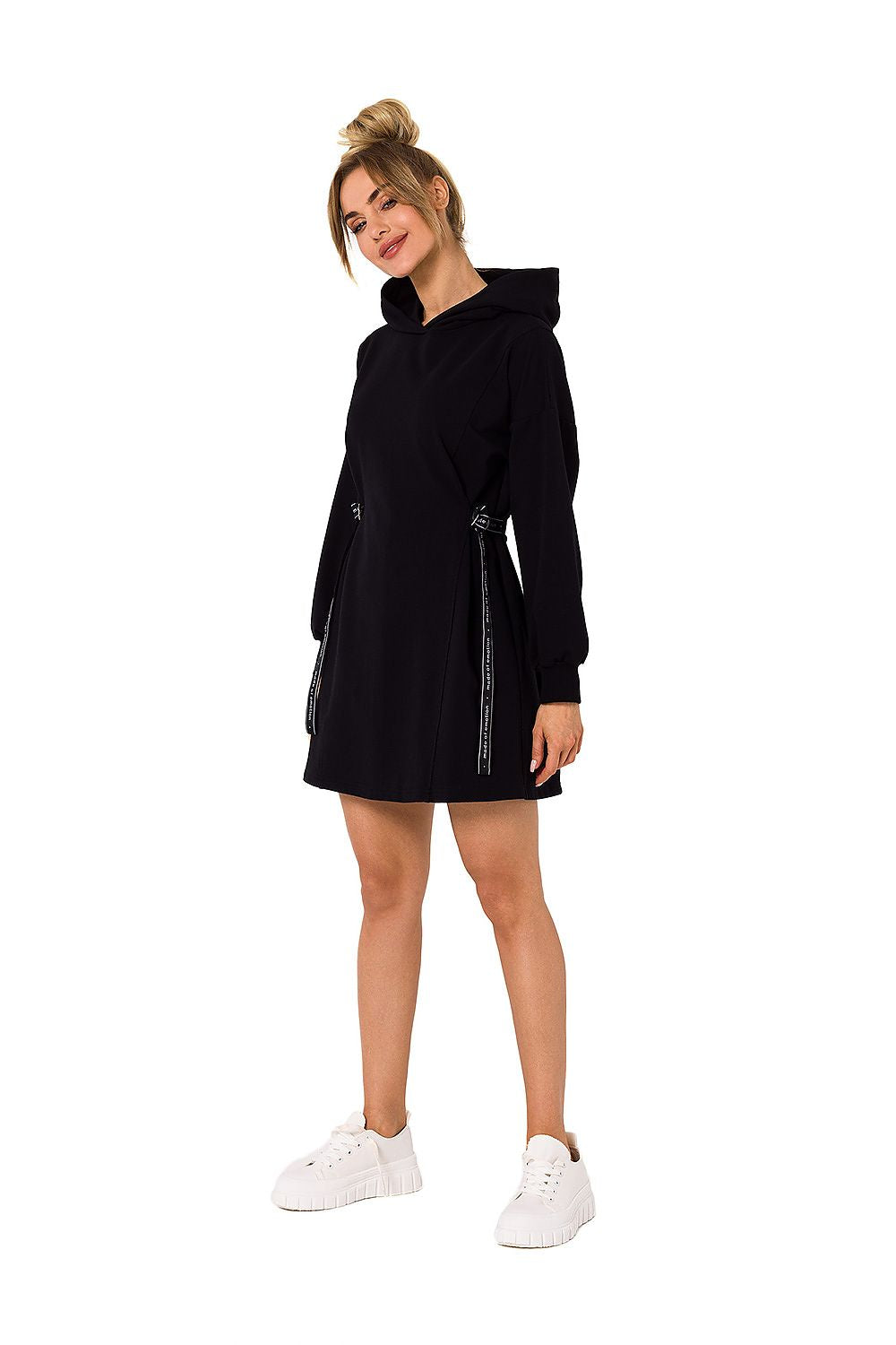Dagkjole Moe til dame fra MS StyleHaven, laget av Bomull; Elastan-1, farge Rosa, størrelse M, med long ermer, perfekt til dress