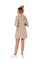 Dagkjole Moe til dame fra MS StyleHaven, laget av Bomull; Elastan-1, farge Rosa, størrelse XXL, med long ermer, perfekt til dress