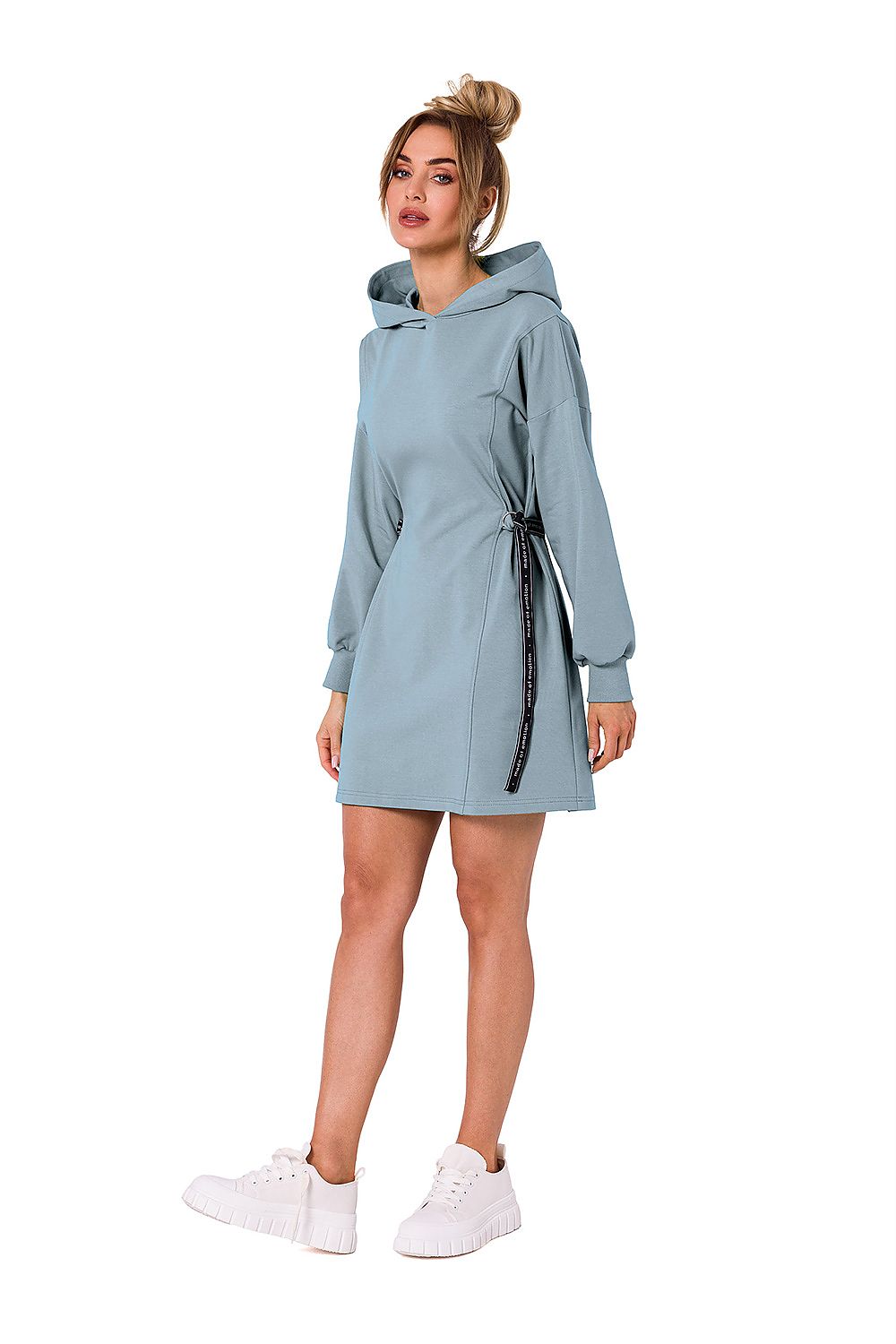Dagkjole Moe til dame fra MS StyleHaven, laget av Bomull; Elastan-1, farge Svart, størrelse s, med long ermer, perfekt til dress