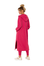 Genser Moe til dame fra MS StyleHaven, laget av Bomull; Elastan-1, farge Rosa, størrelse S/M, med long ermer, perfekt til dress
