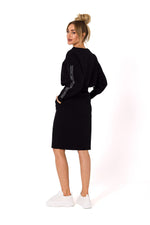 Praktisk Skjørt - Moe til dame fra MS StyleHaven, laget av Bomull; Elastan-1, farge Rosa, størrelse XL, med long ermer, perfekt til dress