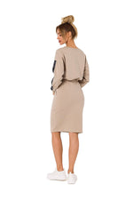 Praktisk Skjørt - Moe til dame fra MS StyleHaven, laget av Bomull; Elastan-1, farge Svart, størrelse M, med long ermer, perfekt til dress