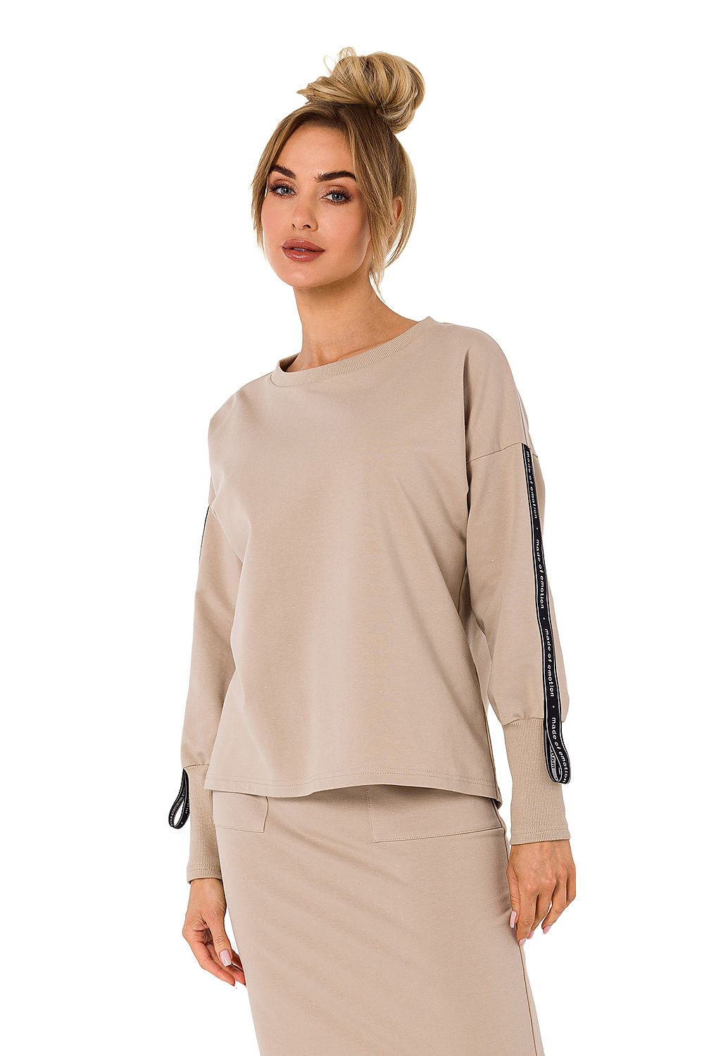 Genser Moe til dame fra MS StyleHaven, laget av Bomull, farge Rosa, størrelse XXL, med short ermer, perfekt til dress