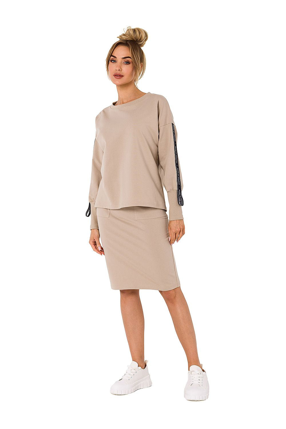 Genser Moe til dame fra MS StyleHaven, laget av Bomull, farge Svart, størrelse s, med short ermer, perfekt til dress