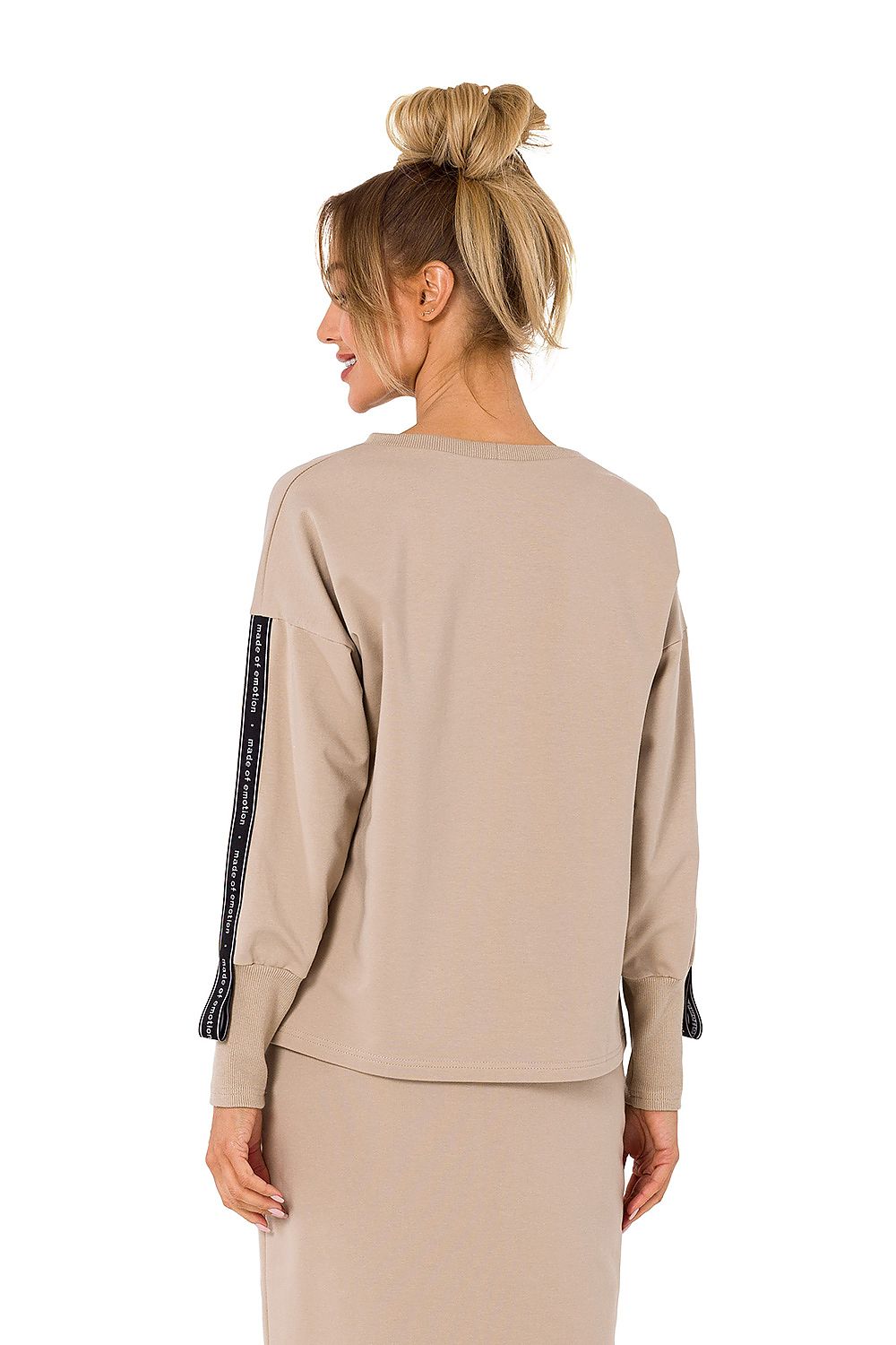 Genser Moe til dame fra MS StyleHaven, laget av Bomull, farge Svart, størrelse M, med short ermer, perfekt til dress