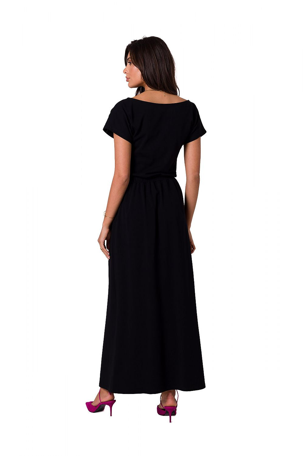 Dagskjole BeWear til dame fra MS StyleHaven, laget av Bomull; Elastan-1, farge Grønn, størrelse XXL, med short ermer, perfekt til dress