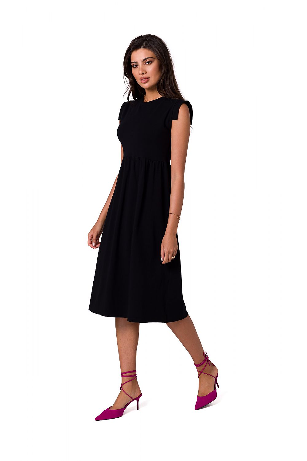 Ermeløs Dagskjole BeWear til dame fra MS StyleHaven, laget av Bomull; Elastan-1, farge Grønn, størrelse XXL, med sleeveless ermer, perfekt til dress