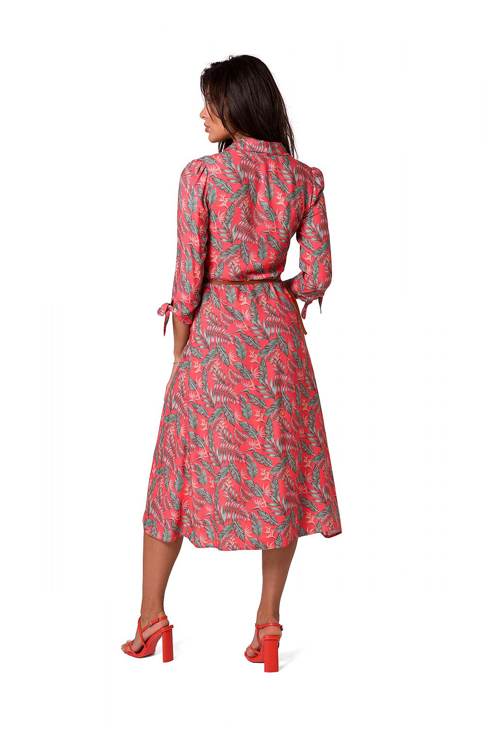 Dagskjole BeWear til dame fra MS StyleHaven, laget av polyester, farge Flerfarget, størrelse XL, med long ermer, perfekt til dress