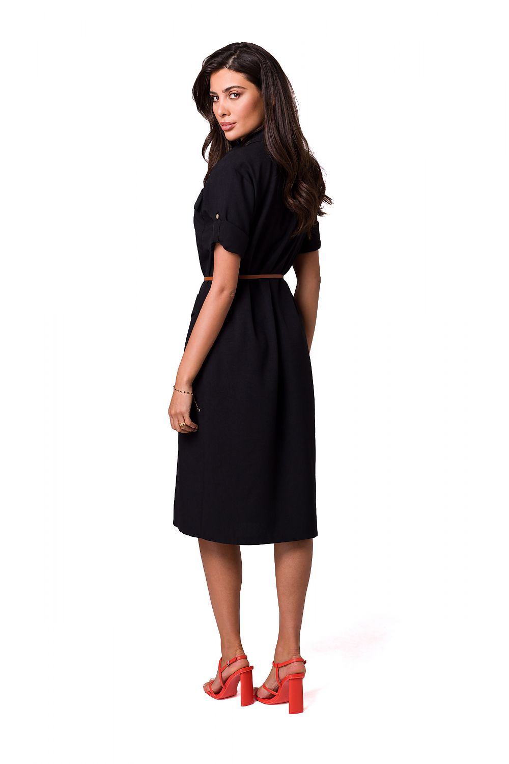 Dagskjole BeWear til dame fra MS StyleHaven, laget av polyester, farge Grønn, størrelse s, med 45720 ermer, perfekt til dress