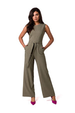 Ermeløs Jumpsuit - BeWear til dame fra MS StyleHaven, laget av polyester, farge Rosa, størrelse L, med sleeveless ermer, perfekt til dress