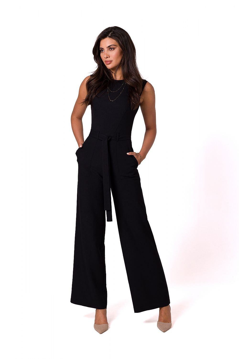Ermeløs Jumpsuit - BeWear til dame fra MS StyleHaven, laget av polyester, farge Rosa, størrelse XXL, med sleeveless ermer, perfekt til dress