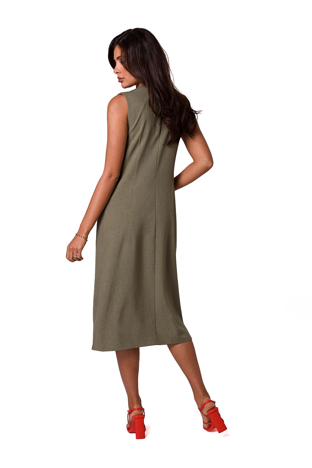 Dagskjole BeWear til dame fra MS StyleHaven, laget av polyester, farge Rosa, størrelse s, med long ermer, perfekt til dress