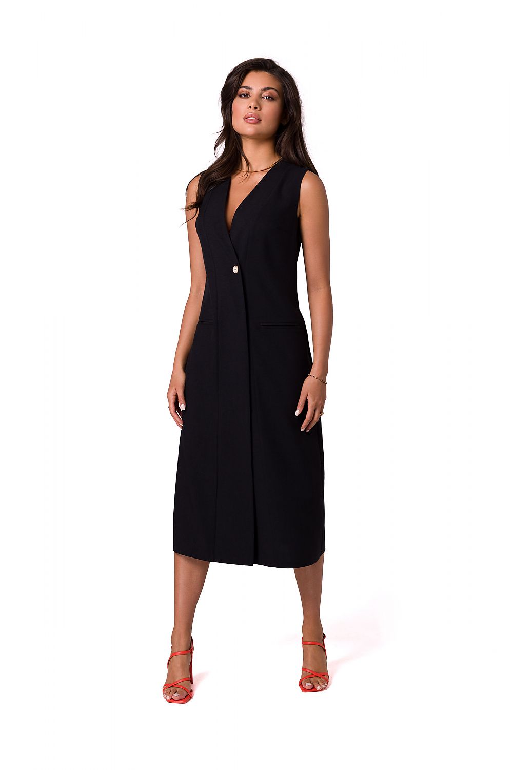 Dagskjole BeWear til dame fra MS StyleHaven, laget av polyester, farge Rosa, størrelse M, med long ermer, perfekt til dress
