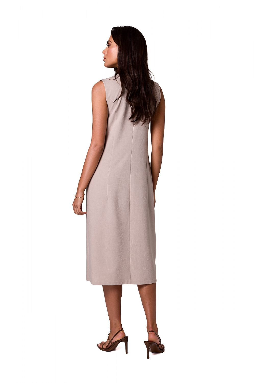 Dagskjole BeWear til dame fra MS StyleHaven, laget av polyester, farge Rosa, størrelse XXL, med long ermer, perfekt til dress