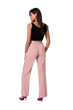 Golden Touch - elegante lette bukser - BeWear til dame fra MS StyleHaven, laget av polyester, farge beige, størrelse XL, med long ermer, perfekt til dress