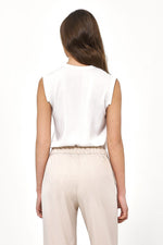 Bluse Nife til dame fra MS StyleHaven, laget av Viskose, farge beige, størrelse 40, med 45720 ermer, perfekt til casual; dress