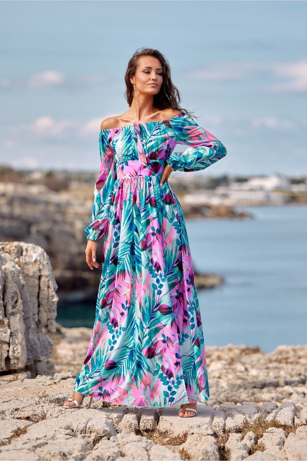 Maxi Elegance – Roco Fashion Spansk Maxikjole fra MS StyleHaven, størrelse 40, med long, bukselengde long, kjolelengde maxi, kjolestil sheath; mermaid; a-line; caftan; slip