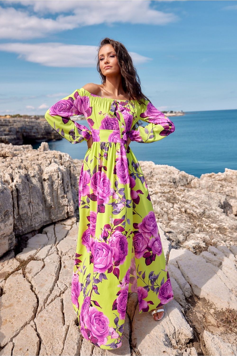 Maxi Elegance – Roco Fashion Spansk Maxikjole fra MS StyleHaven, størrelse 42, med long, bukselengde long, kjolelengde maxi, kjolestil sheath; mermaid; a-line; caftan; slip