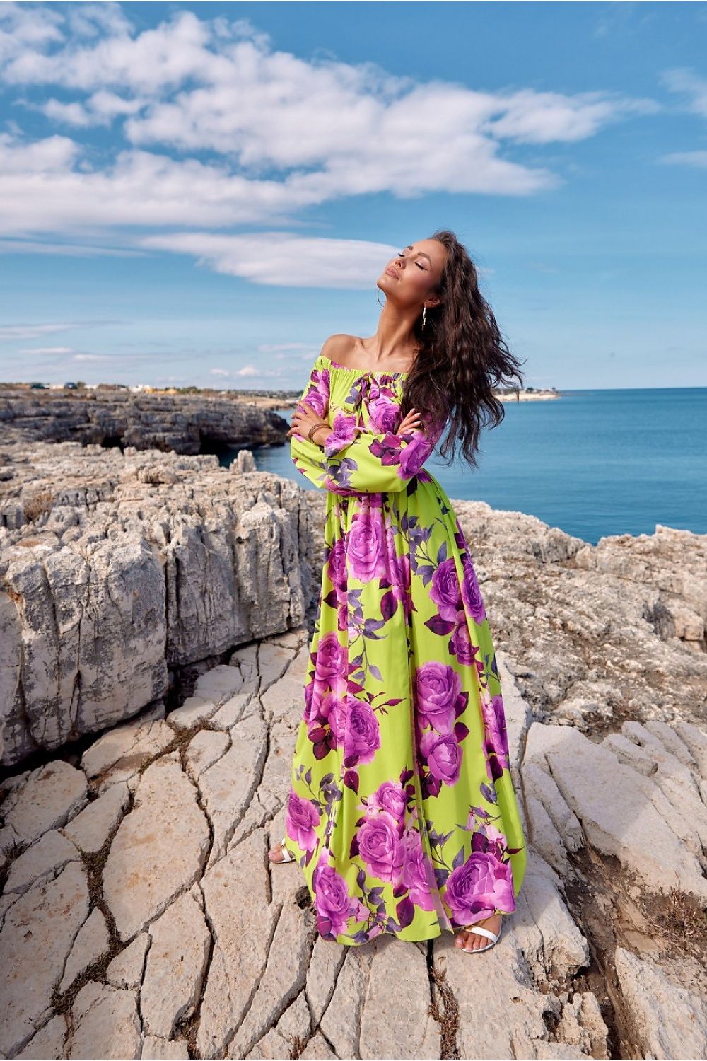 Maxi Elegance – Roco Fashion Spansk Maxikjole fra MS StyleHaven, størrelse 34, med long, bukselengde long, kjolelengde maxi, kjolestil sheath; mermaid; a-line; caftan; slip
