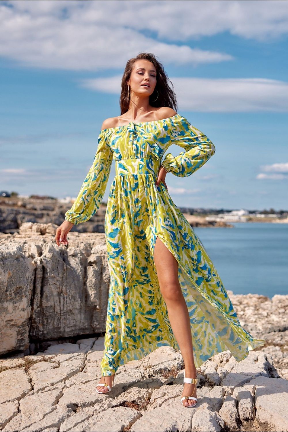 Maxi Elegance – Roco Fashion Spansk Maxikjole fra MS StyleHaven, størrelse 38, med long, bukselengde long, kjolelengde maxi, kjolestil sheath; mermaid; a-line; caftan; slip
