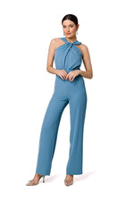 Dress Makover til dame fra MS StyleHaven, laget av polyester; Elastan, farge Blå, størrelse s, med sleeveless ermer