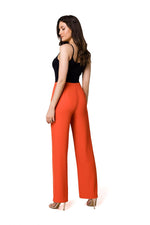 Power Elegance – Skreddersydde satengbukser - Makover til dame fra MS StyleHaven, laget av polyester, farge Fiolett, størrelse s, med long ermer