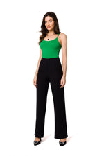 Power Elegance – Skreddersydde satengbukser - Makover til dame fra MS StyleHaven, laget av polyester, farge Fiolett, størrelse L, med long ermer