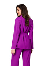 Jakke Makover til dame fra MS StyleHaven, laget av polyester, farge Fiolett, størrelse s, med long ermer