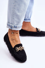 Mocassin Step in Style til dame fra MS StyleHaven, laget av polyester, farge Svart, størrelse 38, med long ermer, perfekt til casual; dress