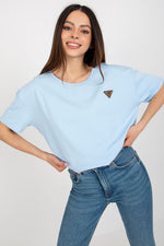 Bluse - Relevance til dame fra MS StyleHaven, laget av Bomull, farge Grønn, størrelse S/M, med short ermer, perfekt til casual; dress