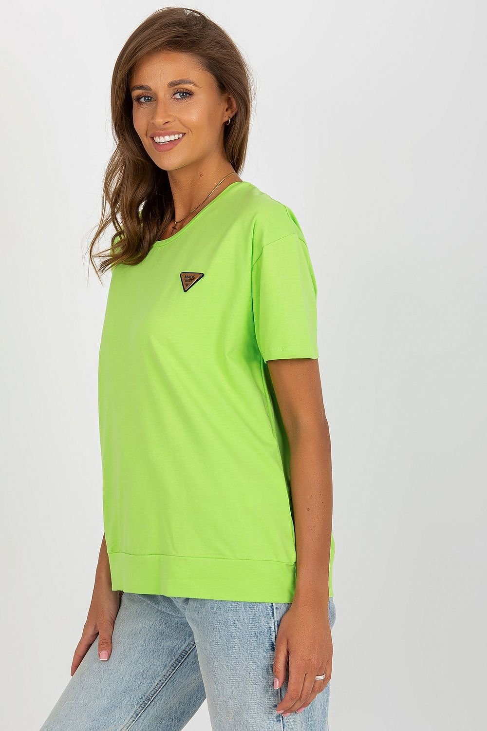 Bluse - Relevance til dame fra MS StyleHaven, laget av Bomull, farge Svart, størrelse L/XL, med short ermer, perfekt til casual; dress